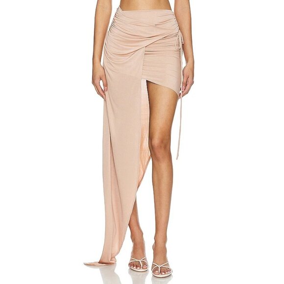 Mother of All Aksana Skirt in Beige Maxi